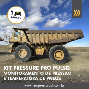 Kit Pressure Pro Pulse Monitoramento de Pressão e temperatura de Pneus